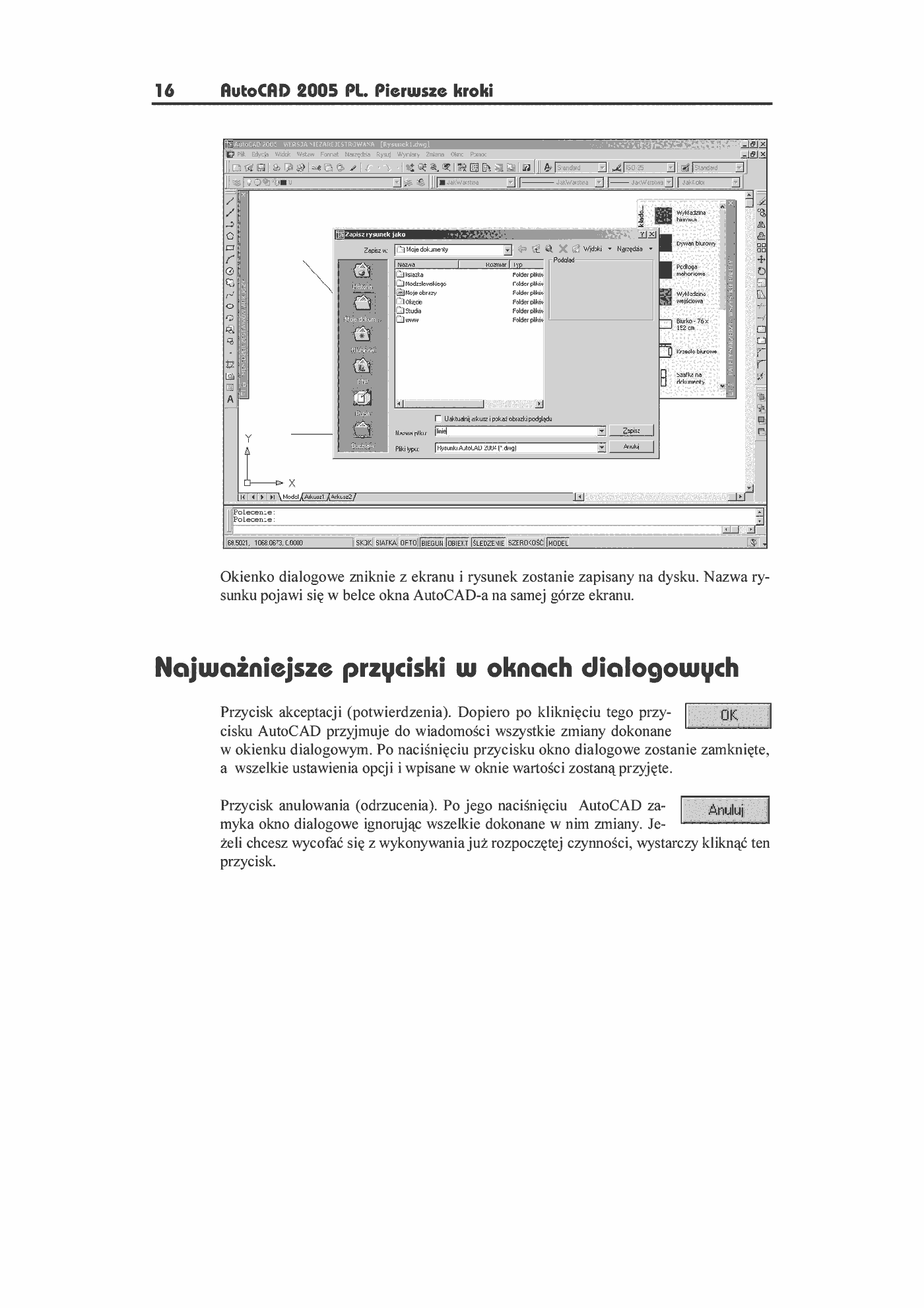Fragment „AutoCAD 2005 PL. Pierwsze kroki” — strona 7 z 10