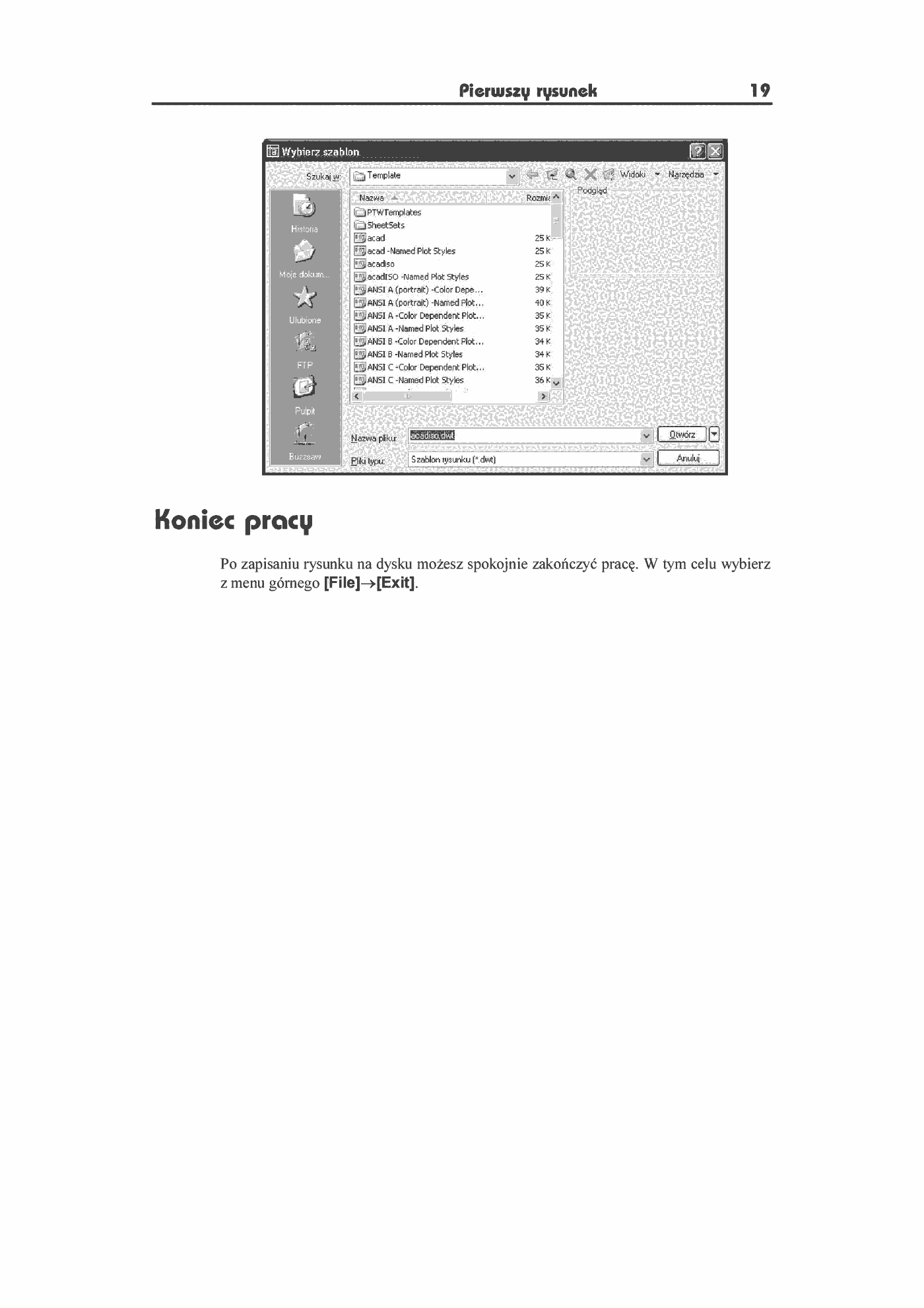 Fragment „AutoCAD 2005 PL. Pierwsze kroki” — strona 10 z 10