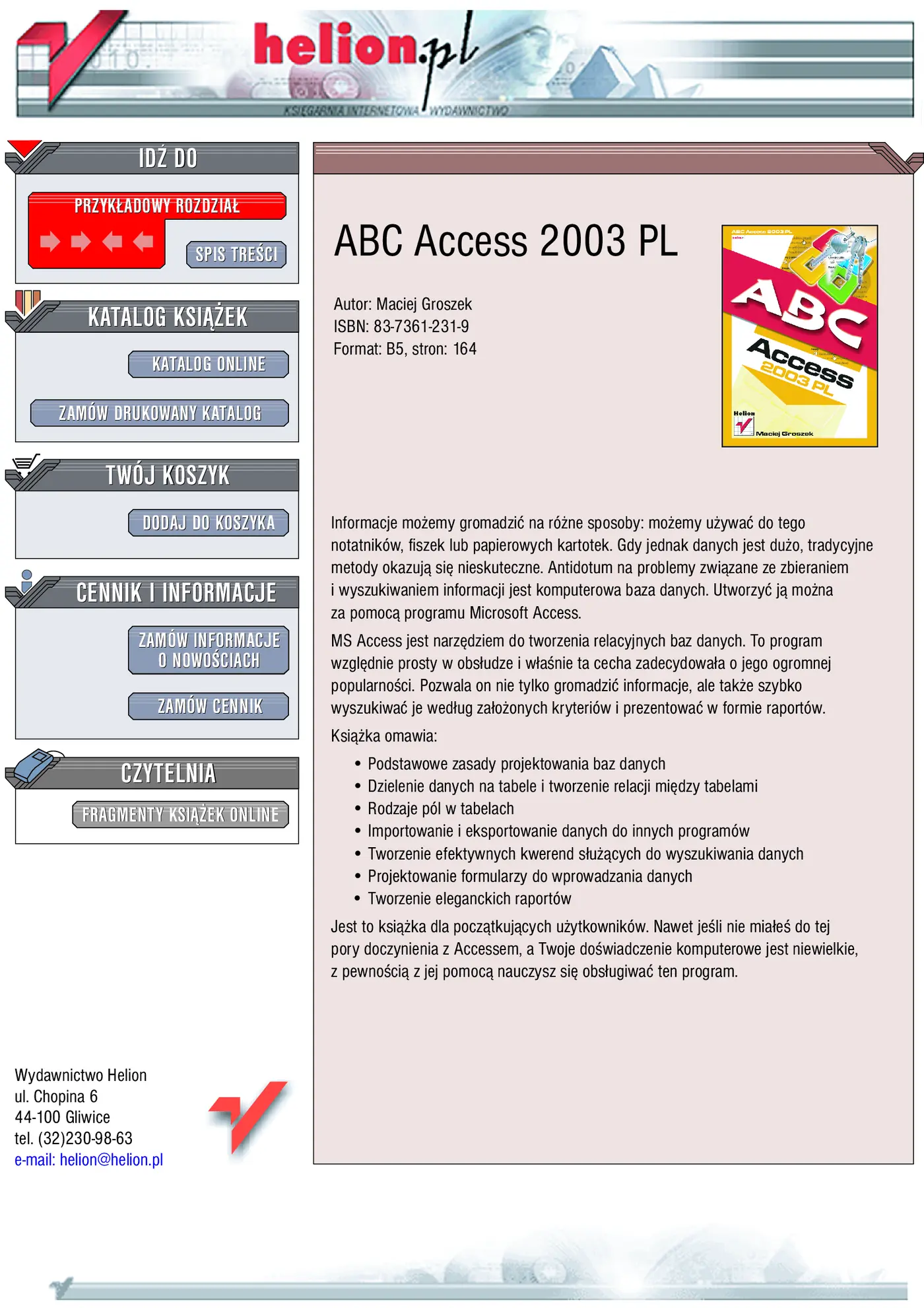 Fragment „ABC Access 2003 PL” — strona 1 z 12