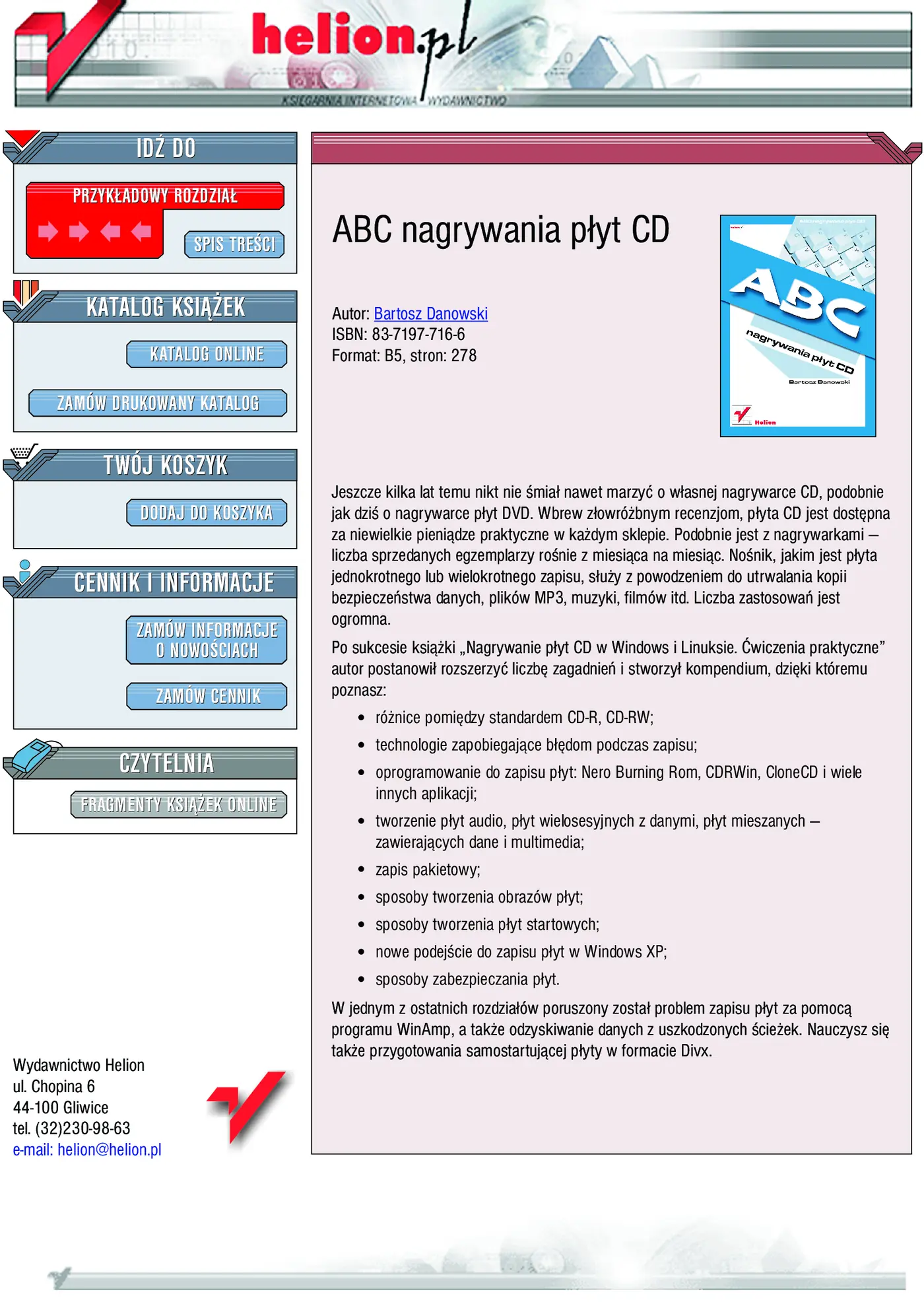 Fragment „ABC nagrywania płyt CD” — strona 1 z 17