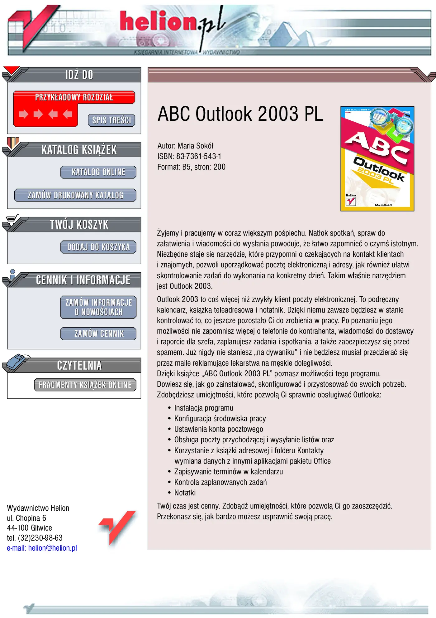 Fragment „ABC Outlook 2003 PL” — strona 1 z 38