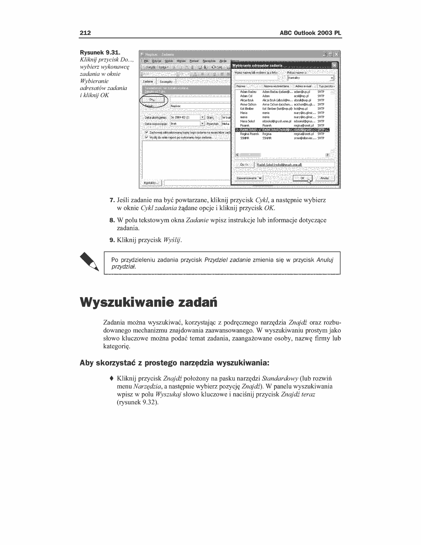 Fragment „ABC Outlook 2003 PL” — strona 23 z 38