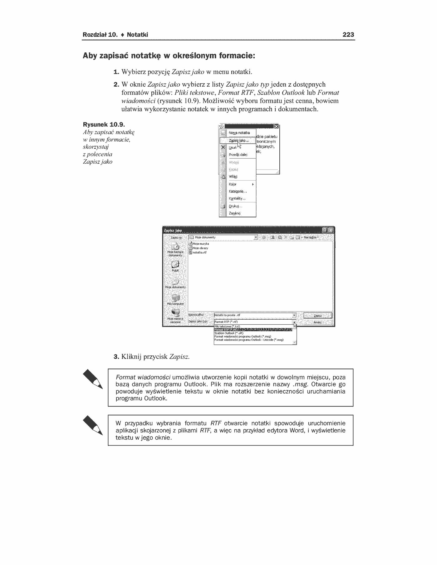Fragment „ABC Outlook 2003 PL” — strona 33 z 38