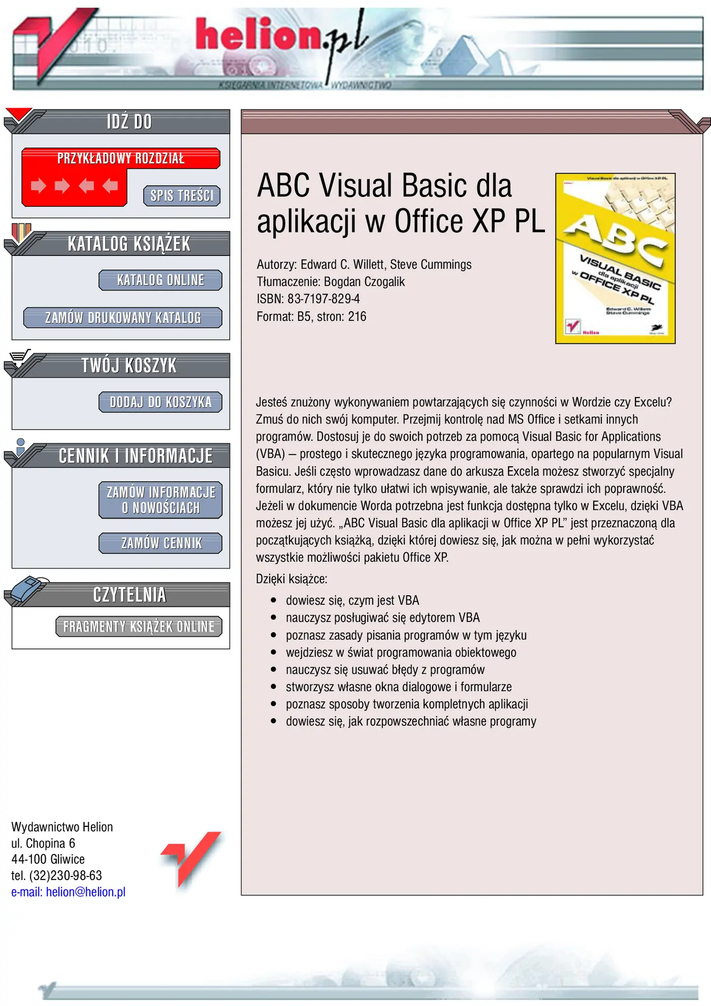 Fragment „ABC Visual Basica dla aplikacji w Office XP PL” — strona 1 z 17