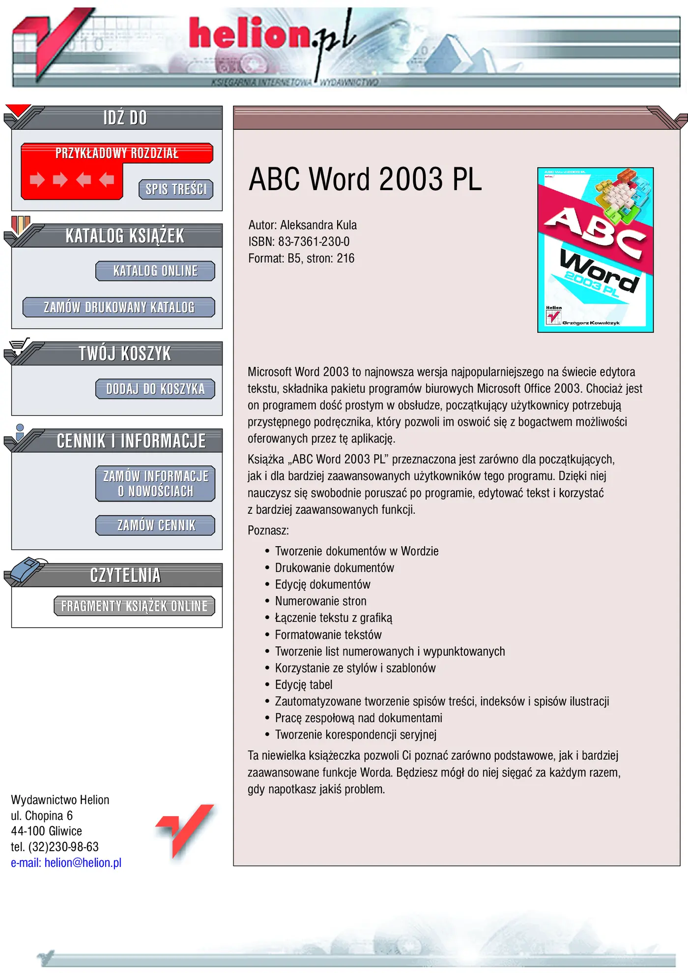Fragment „ABC Word 2003 PL” — strona 1 z 23