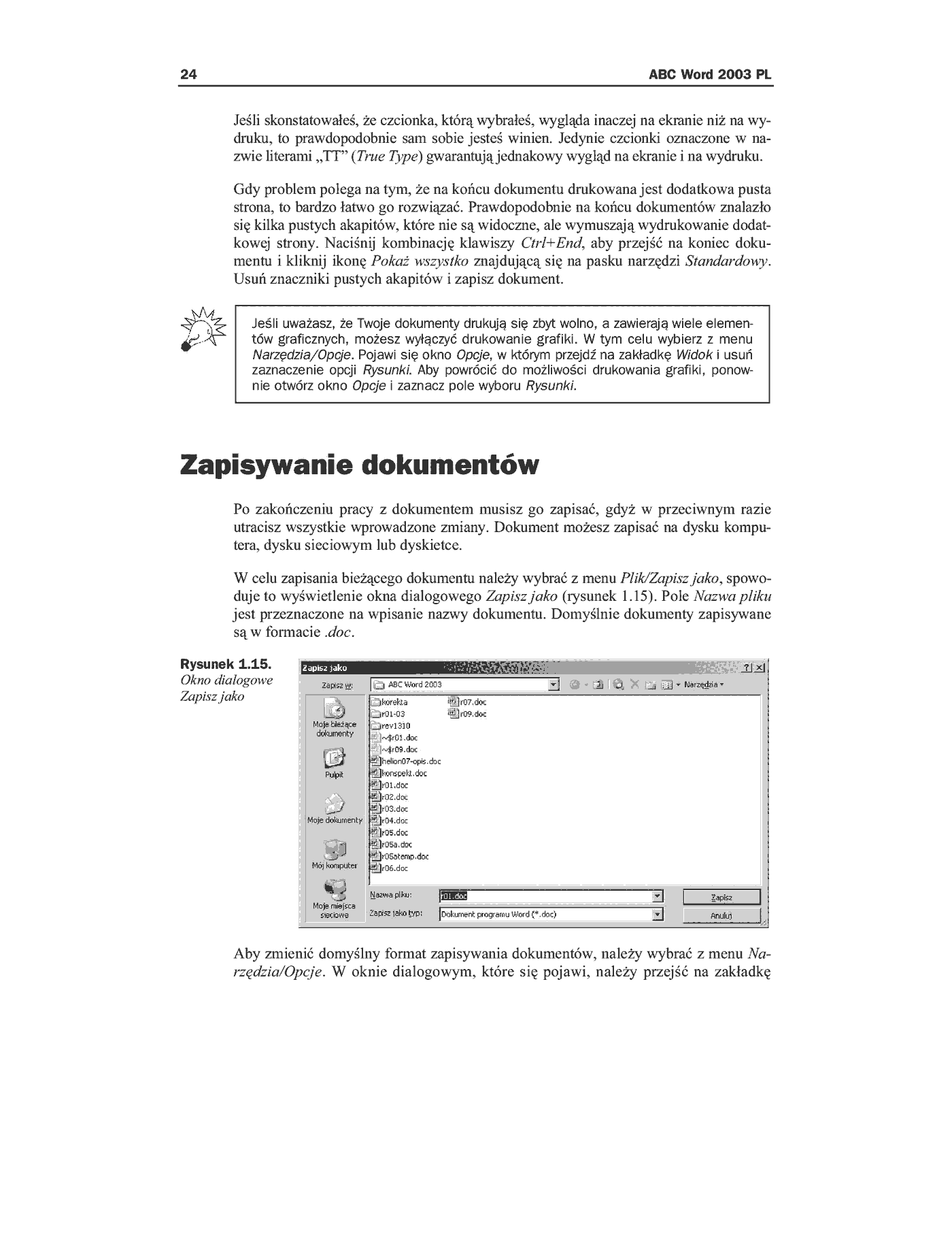Fragment „ABC Word 2003 PL” — strona 21 z 23