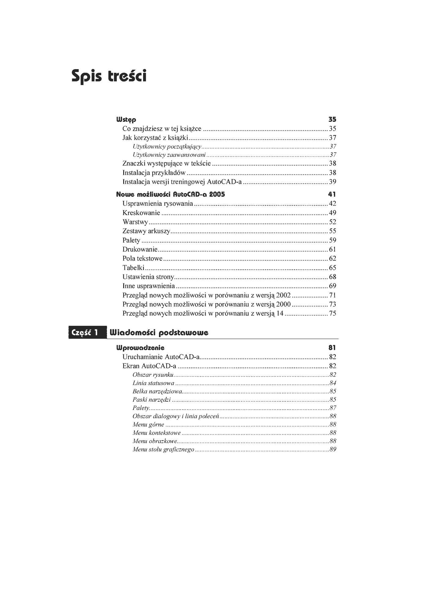 Fragment „AutoCAD 2005” — strona 2 z 33