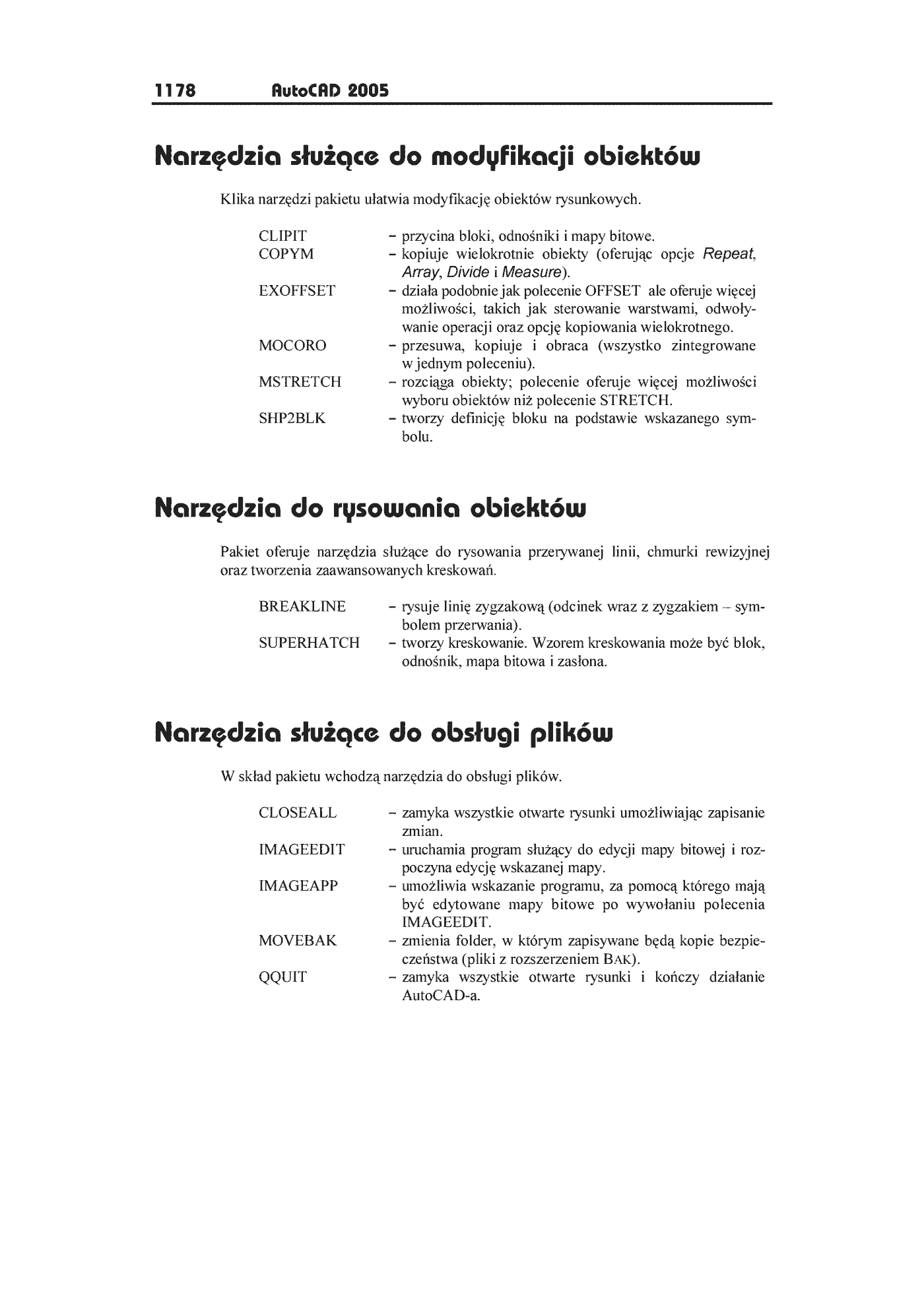 Fragment „AutoCAD 2005” — strona 32 z 33