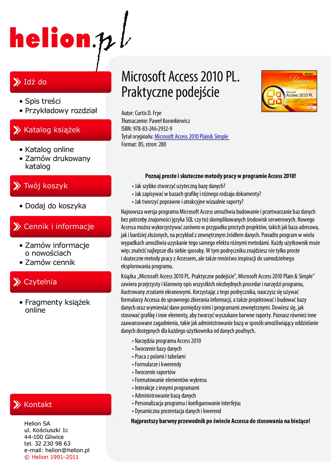 Fragment „Microsoft Access 2010 PL. Praktyczne podejście” — strona 2 z 31