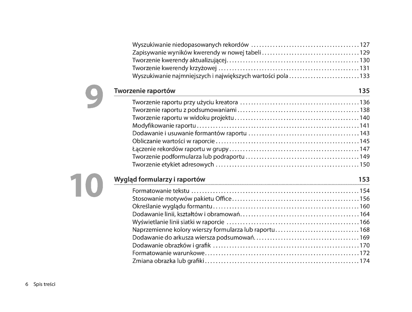 Fragment „Microsoft Access 2010 PL. Praktyczne podejście” — strona 6 z 31
