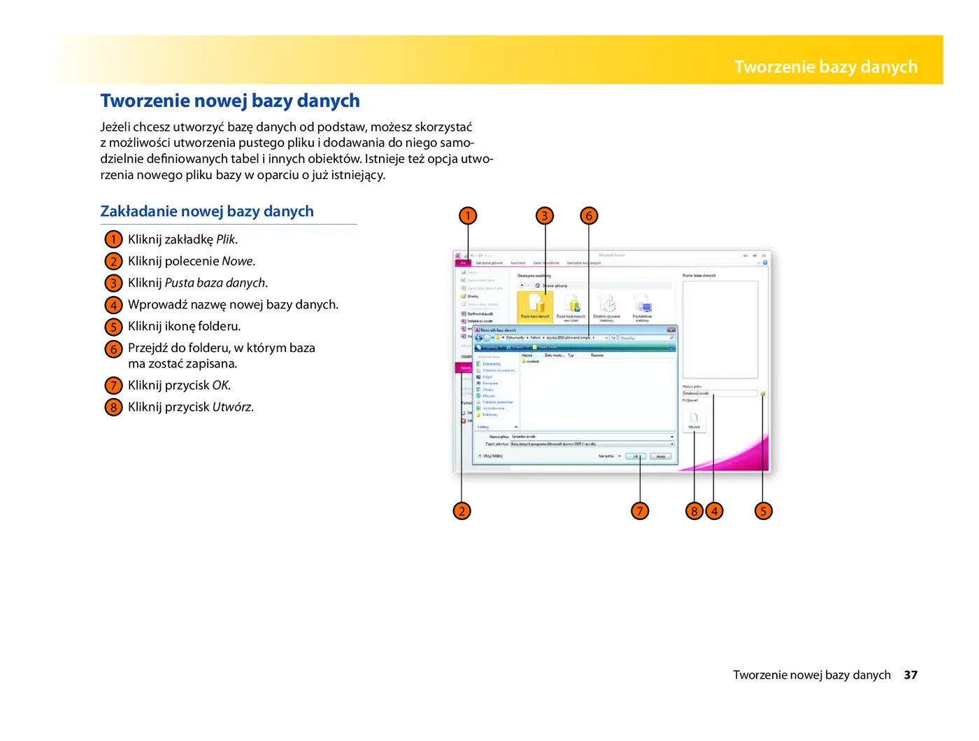 Fragment „Microsoft Access 2010 PL. Praktyczne podejście” — strona 13 z 31