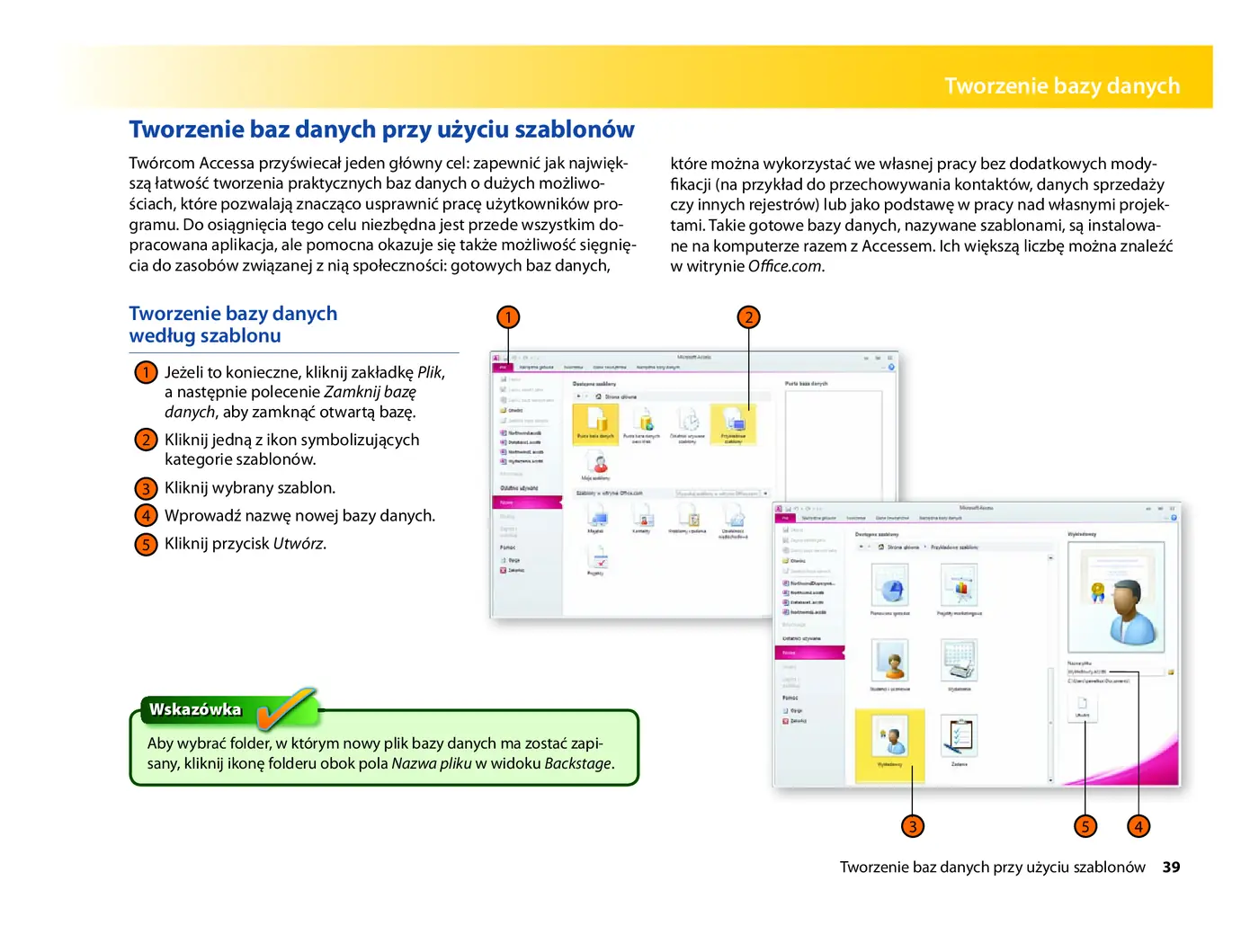 Fragment „Microsoft Access 2010 PL. Praktyczne podejście” — strona 15 z 31