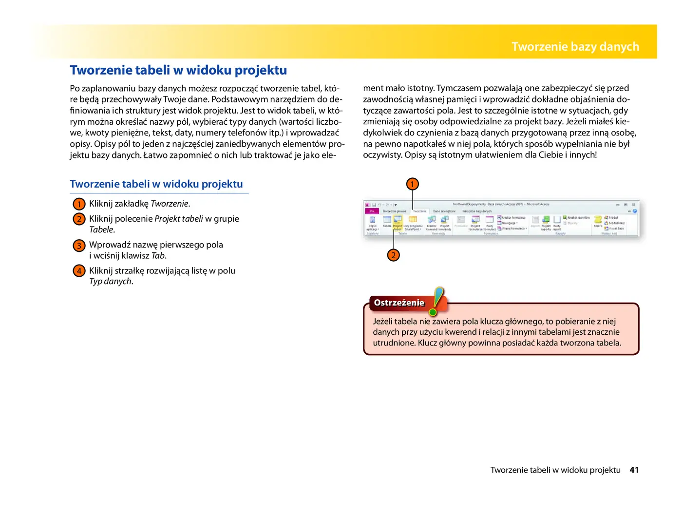 Fragment „Microsoft Access 2010 PL. Praktyczne podejście” — strona 17 z 31
