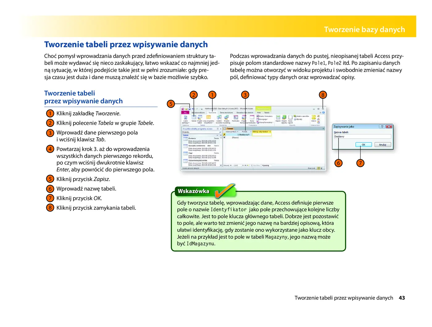 Fragment „Microsoft Access 2010 PL. Praktyczne podejście” — strona 19 z 31