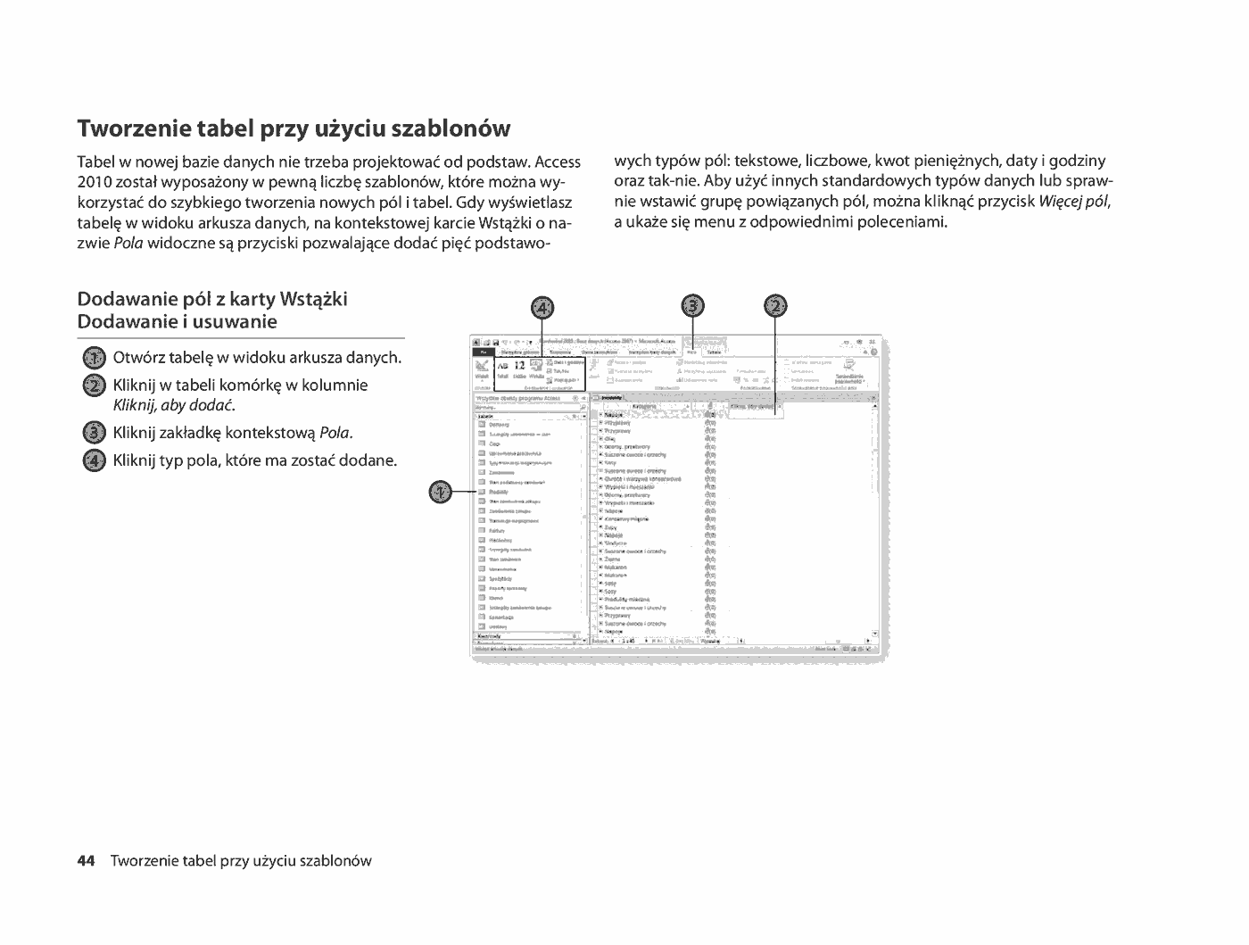 Fragment „Microsoft Access 2010 PL. Praktyczne podejście” — strona 20 z 31