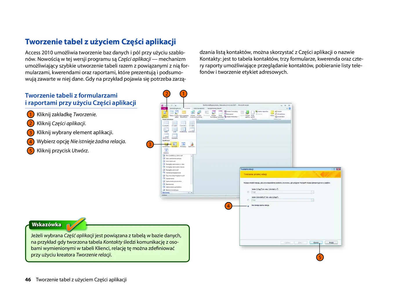 Fragment „Microsoft Access 2010 PL. Praktyczne podejście” — strona 22 z 31