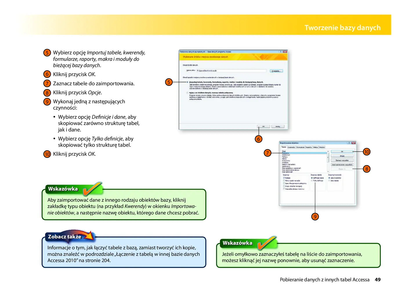 Fragment „Microsoft Access 2010 PL. Praktyczne podejście” — strona 25 z 31