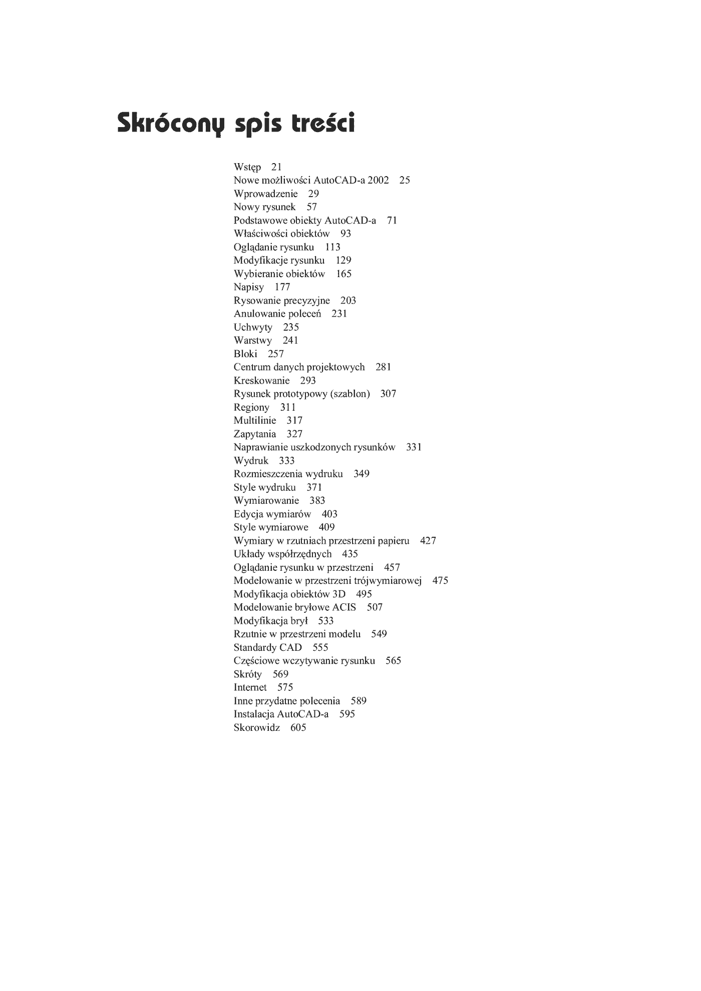Fragment „AutoCAD 2002 i 2002 PL” — strona 2 z 39