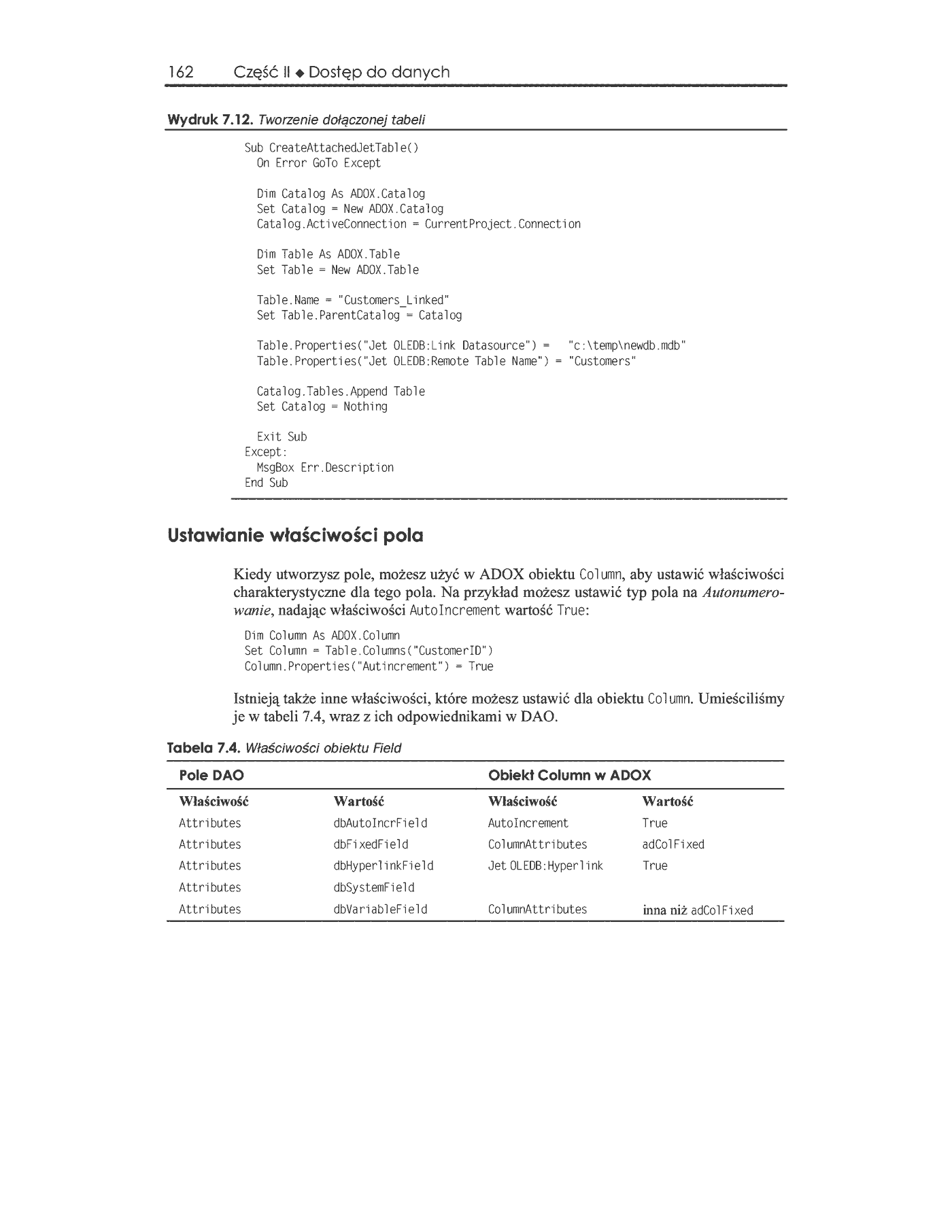 Fragment „Access 2002. Projektowanie baz danych. Księga eksperta” — strona 36 z 41