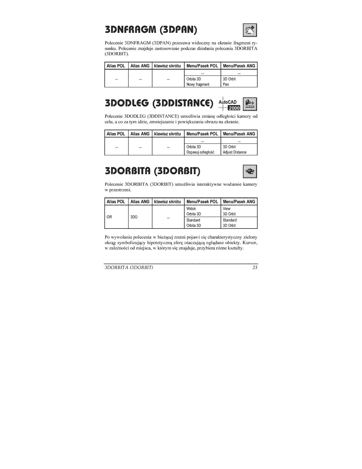 Fragment „AutoCAD 2002 i 2002 PL. Leksykon kieszonkowy” — strona 22 z 28