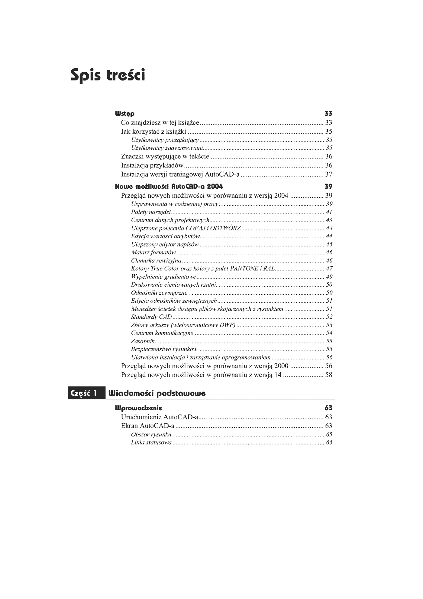 Fragment „AutoCAD 2004 PL” — strona 2 z 35