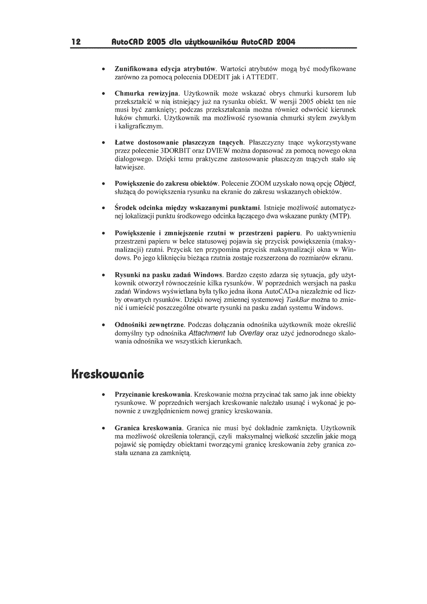 Fragment „AutoCAD 2005 dla użytkowników AutoCAD 2004” — strona 6 z 11