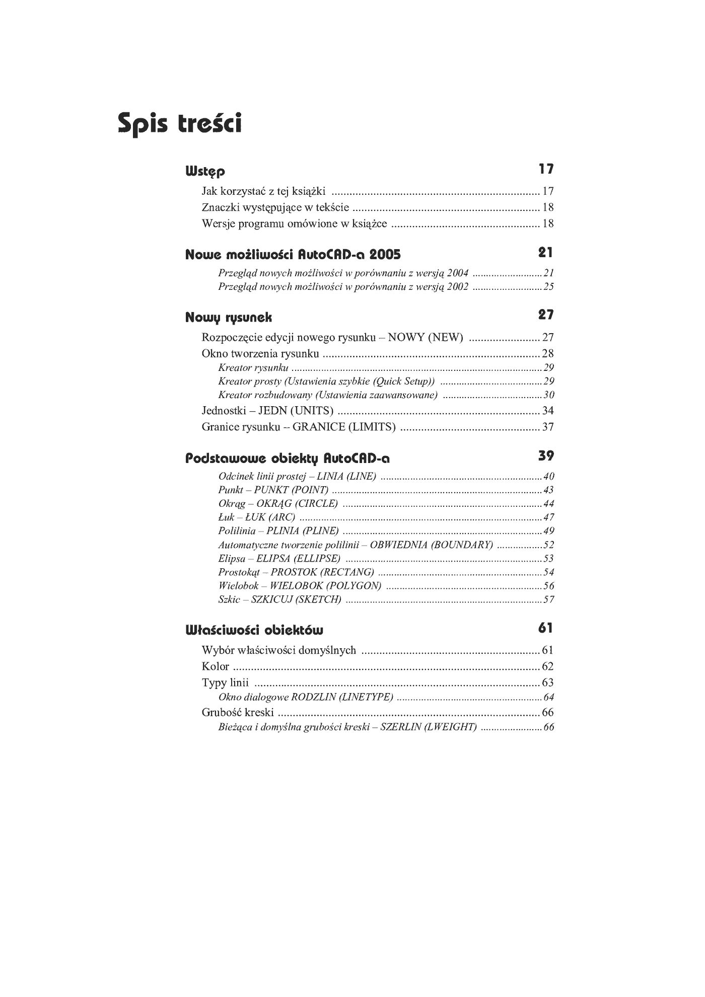 Fragment „AutoCAD 2005 i 2005 PL” — strona 2 z 34