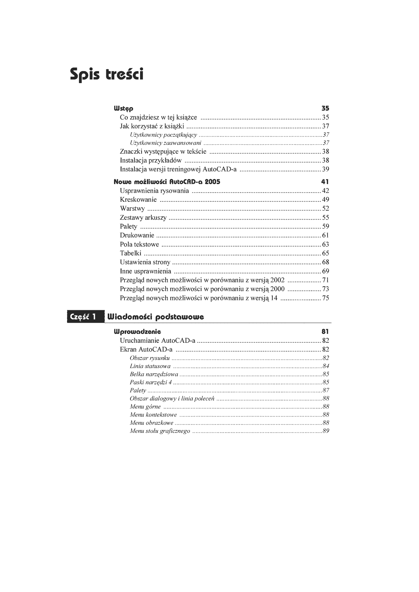 Fragment „AutoCAD 2005 PL” — strona 2 z 32