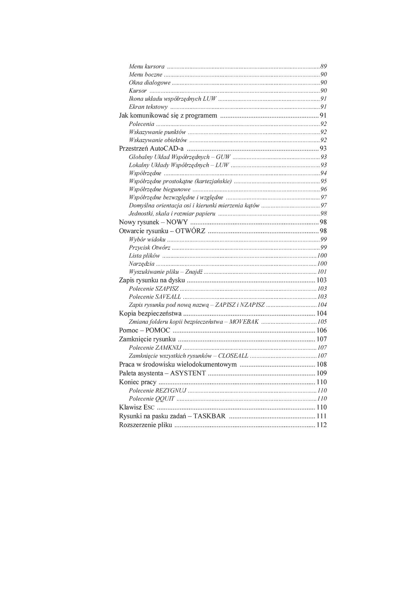 Fragment „AutoCAD 2005 PL” — strona 3 z 32