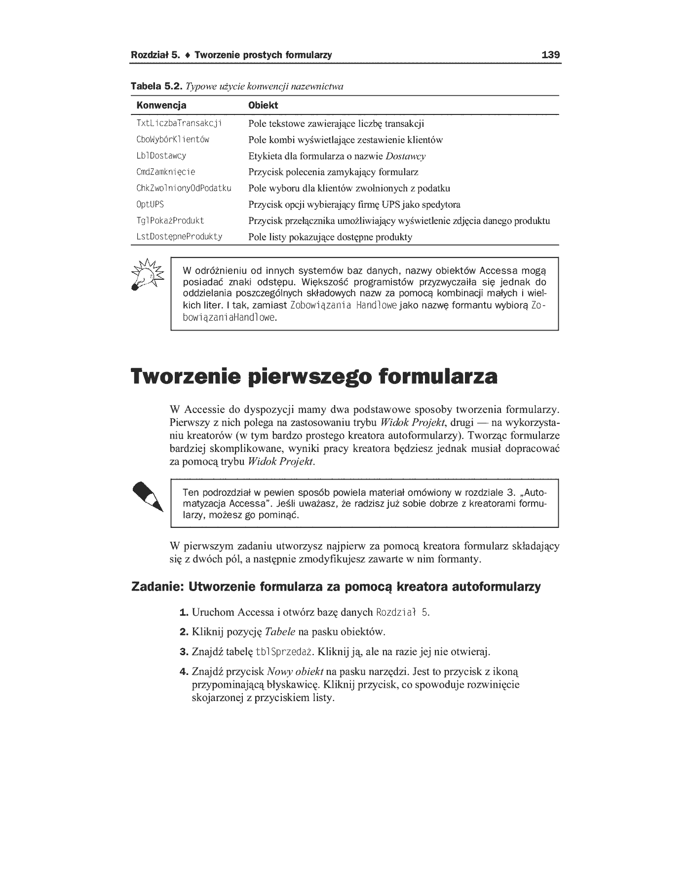 Fragment „Access 2002/XP PL dla każdego” — strona 17 z 40