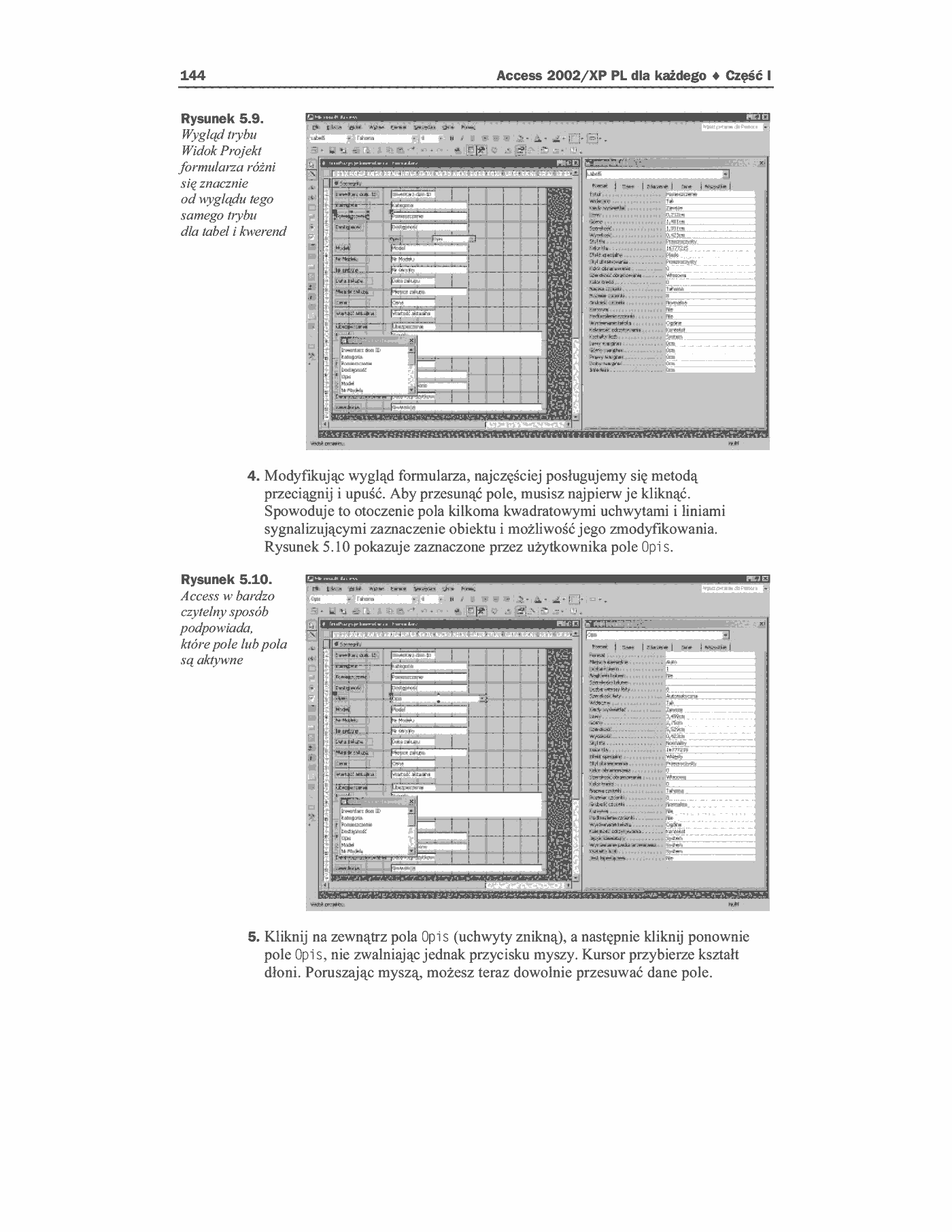 Fragment „Access 2002/XP PL dla każdego” — strona 22 z 40