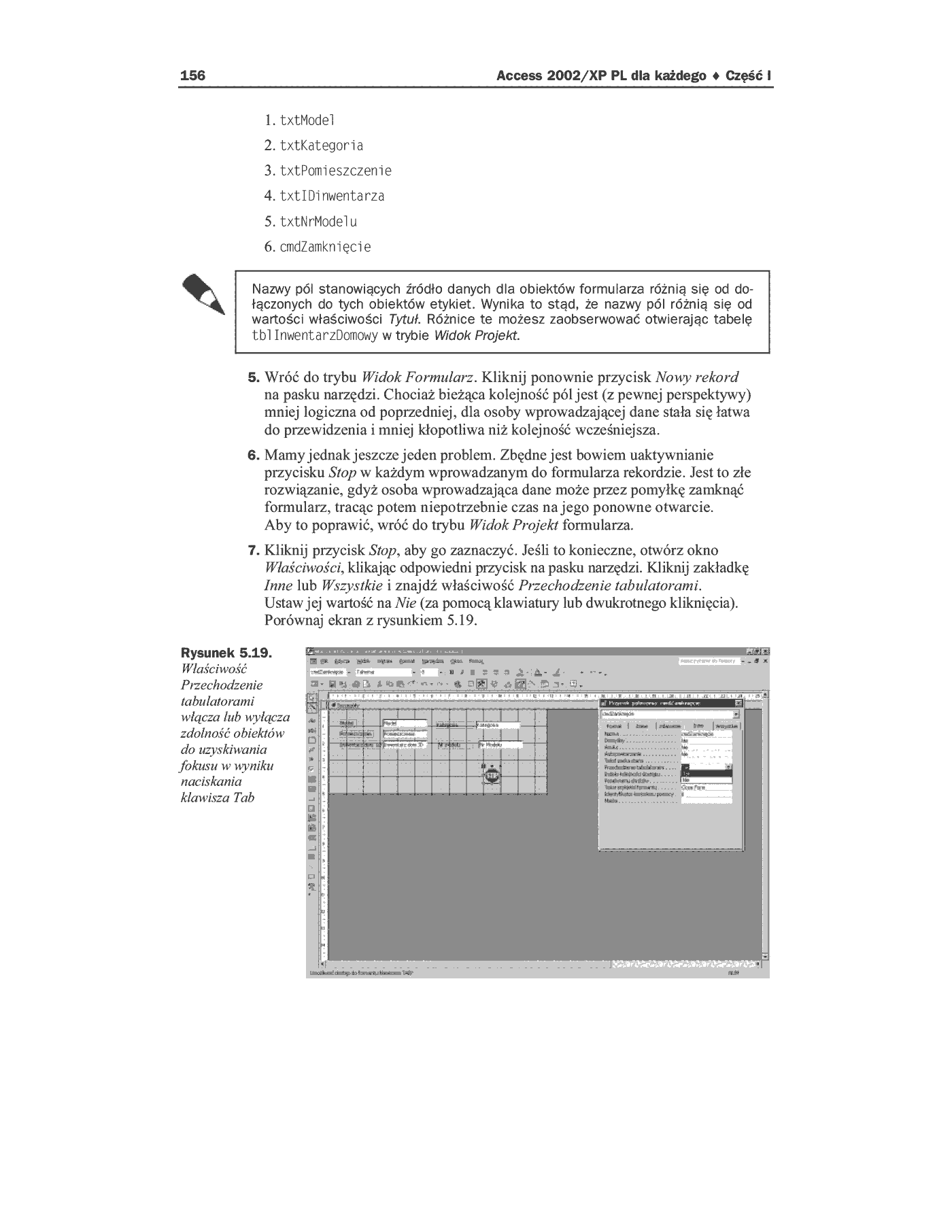 Fragment „Access 2002/XP PL dla każdego” — strona 34 z 40