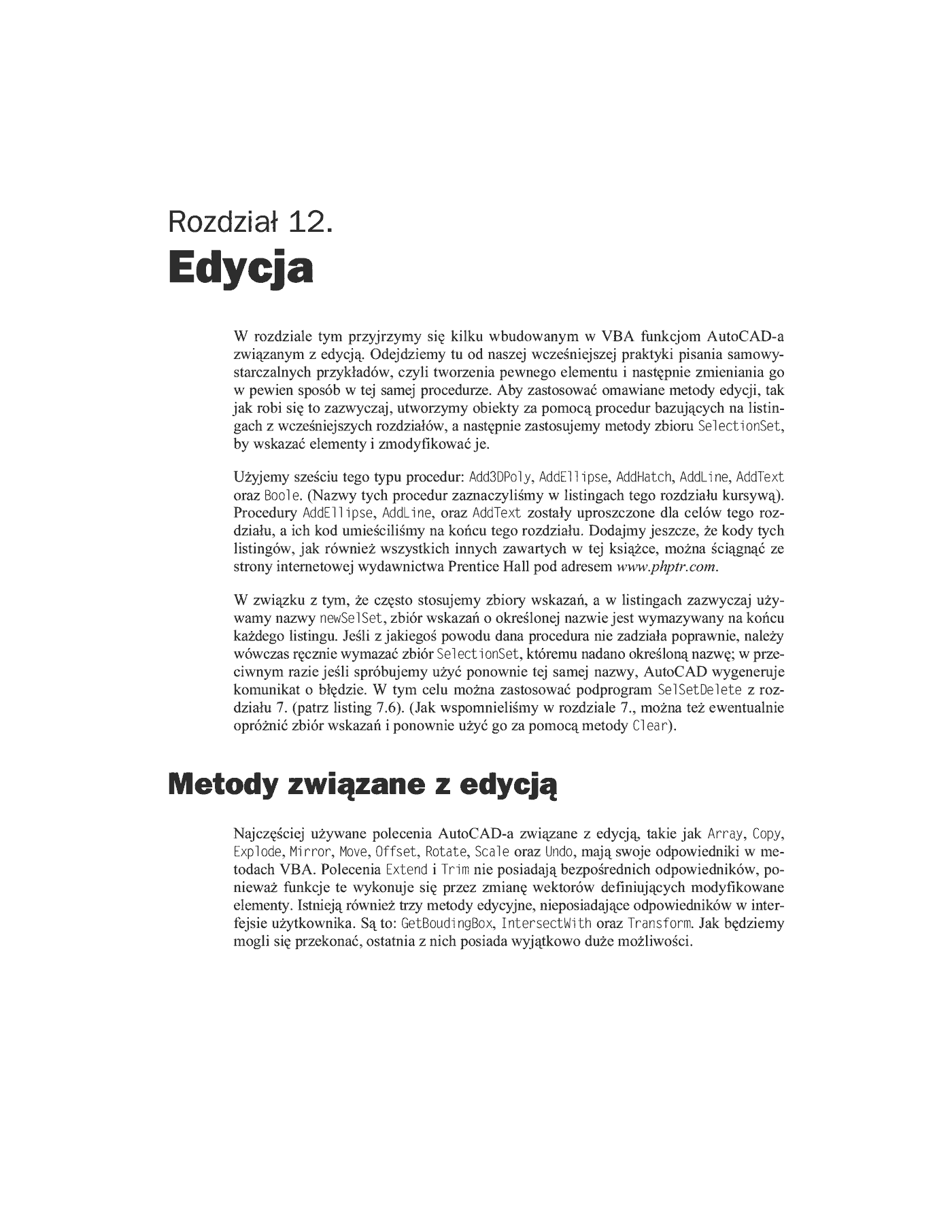 Fragment „AutoCAD 2002 i 2004. Tworzenie makr w VBA” — strona 10 z 33