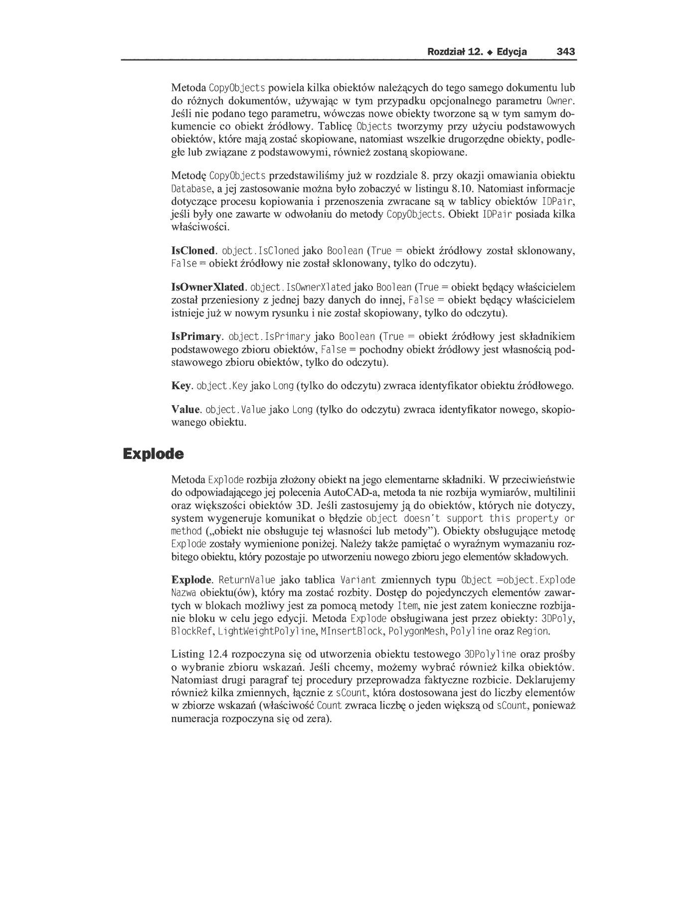 Fragment „AutoCAD 2002 i 2004. Tworzenie makr w VBA” — strona 14 z 33