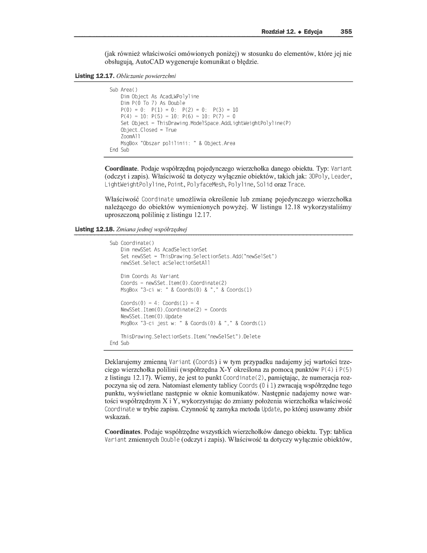 Fragment „AutoCAD 2002 i 2004. Tworzenie makr w VBA” — strona 26 z 33