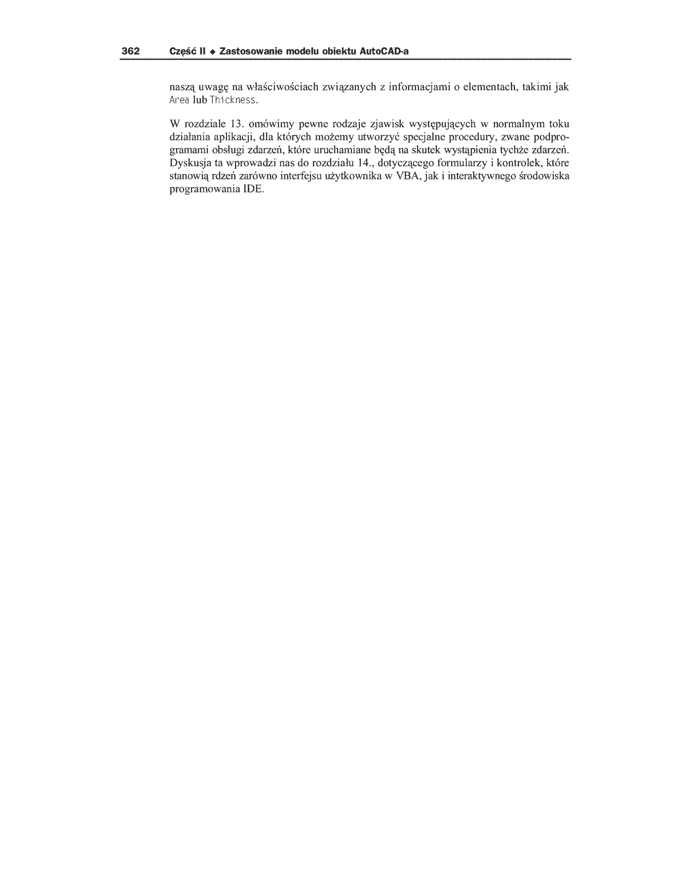 Fragment „AutoCAD 2002 i 2004. Tworzenie makr w VBA” — strona 33 z 33