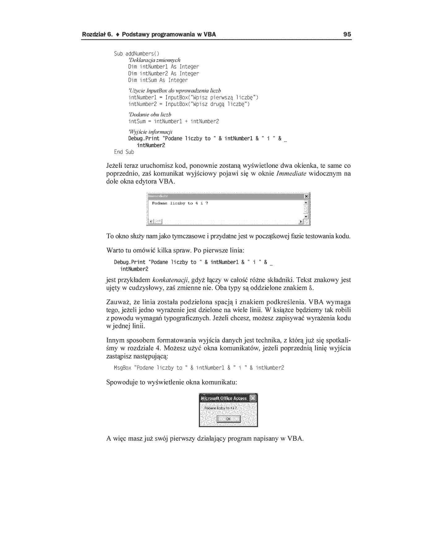 Fragment „Access. Programowanie w VBA” — strona 18 z 35