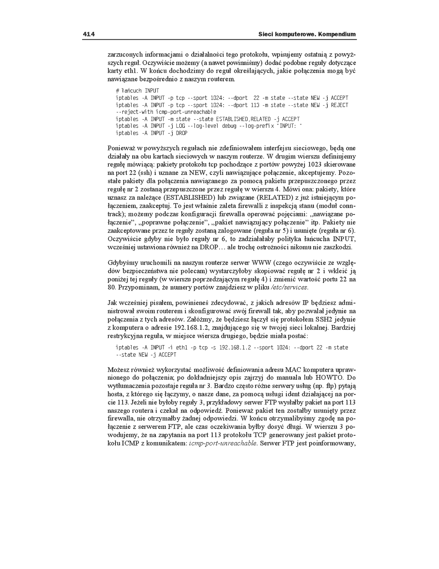 Fragment „Sieci komputerowe. Kompendium” — strona 23 z 33