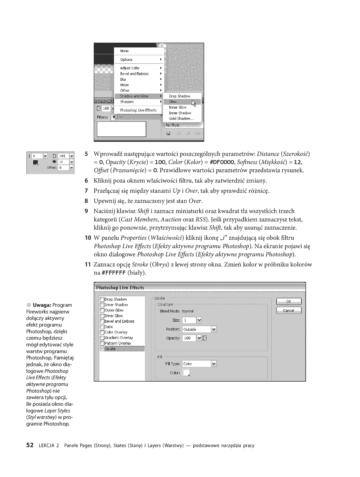 Fragment „Adobe Fireworks CS5/CS5 PL. Oficjalny podręcznik” — strona 21 z 33