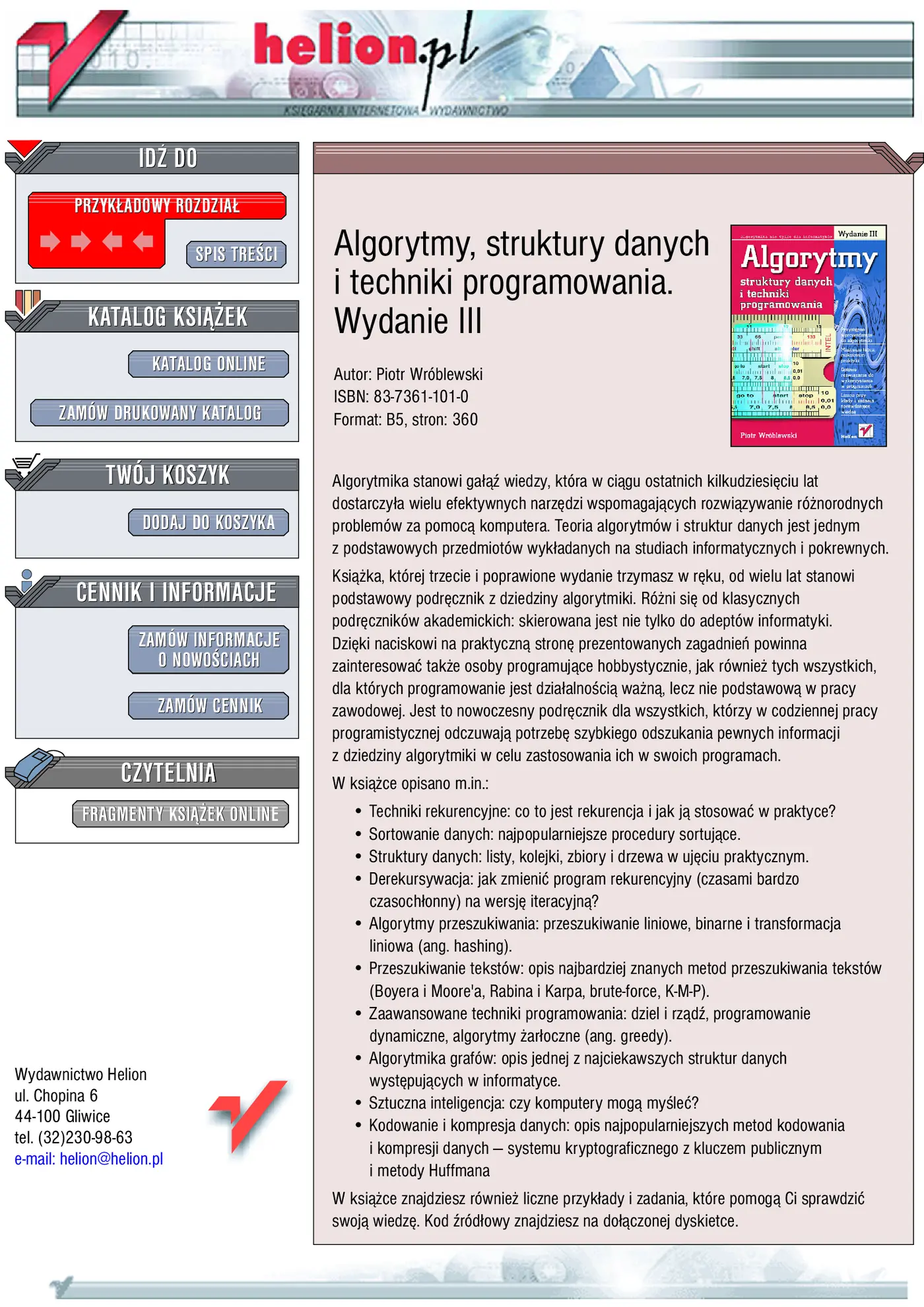 Fragment „Algorytmy, struktury danych i techniki programowania. Wydanie III” — strona 1 z 19