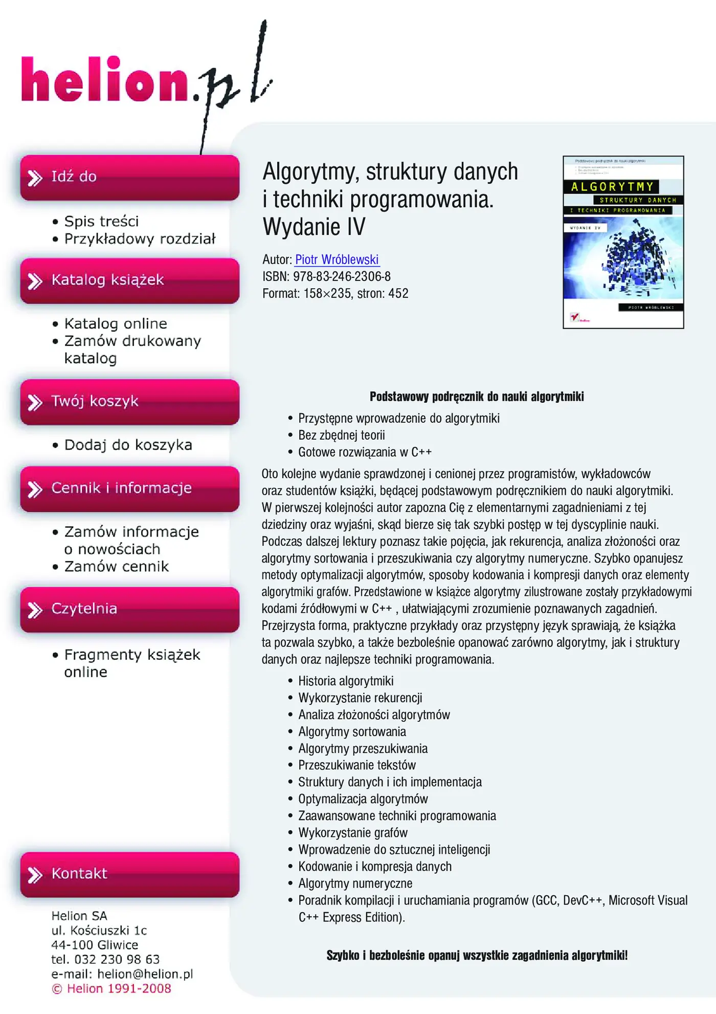 Fragment „Algorytmy, struktury danych i techniki programowania. Wydanie IV” — strona 1 z 17