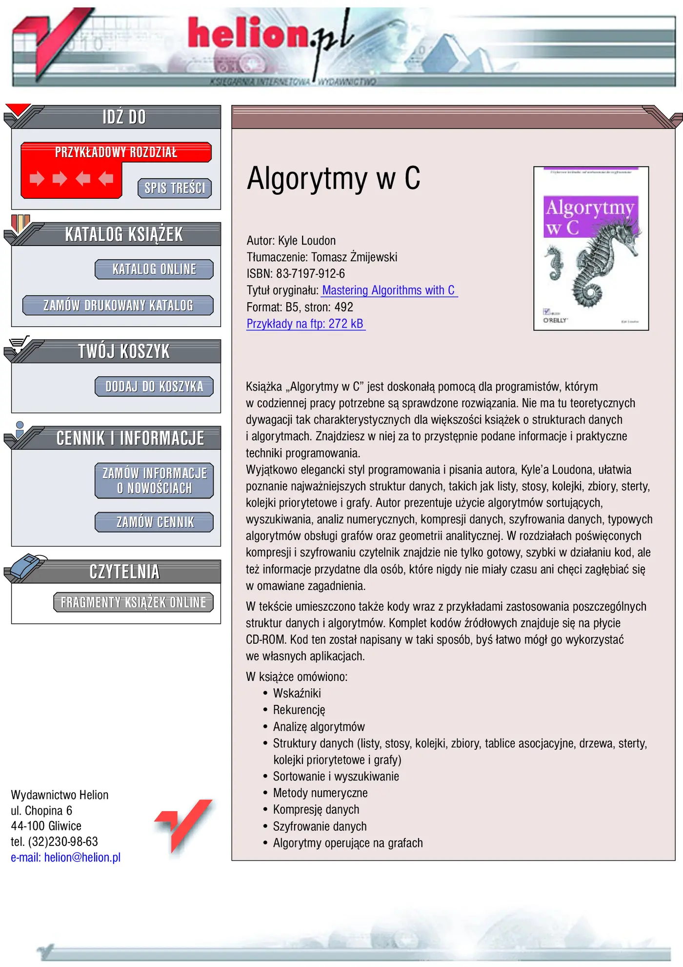 Fragment „Algorytmy w C” — strona 1 z 38