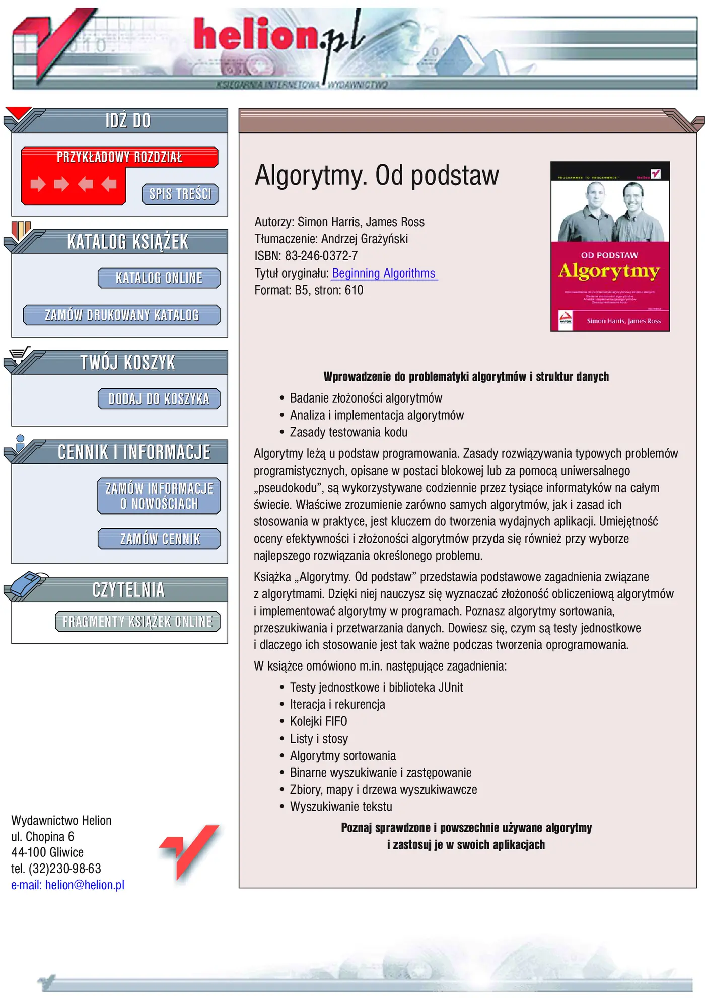 Fragment „Algorytmy. Od podstaw” — strona 1 z 37