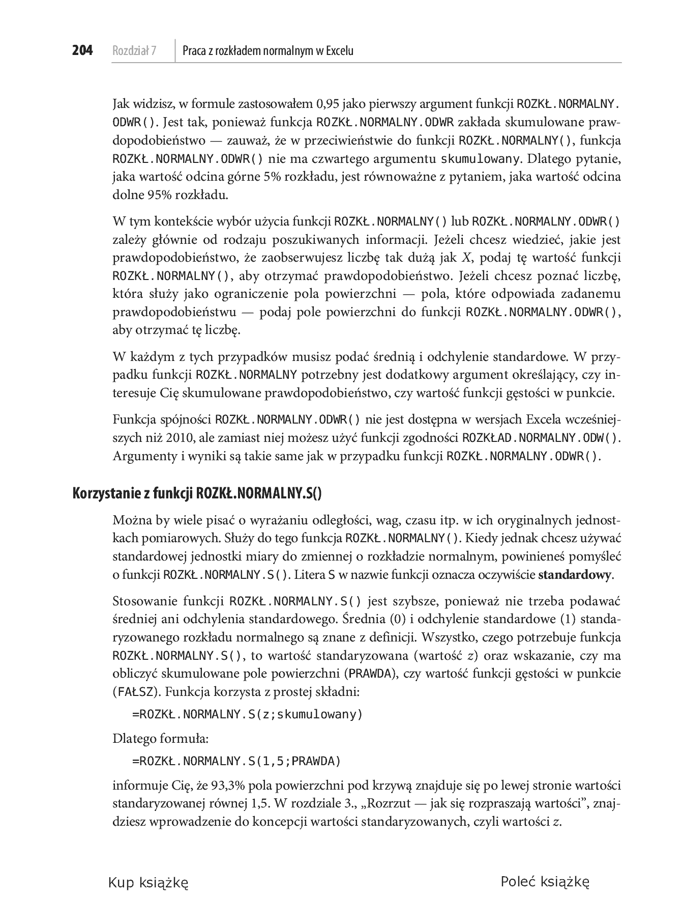 Fragment „Analiza statystyczna. Microsoft Excel 2010 PL” — strona 20 z 50