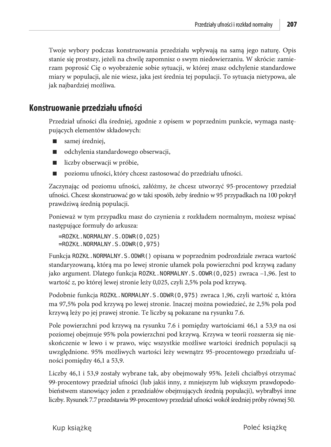 Fragment „Analiza statystyczna. Microsoft Excel 2010 PL” — strona 23 z 50