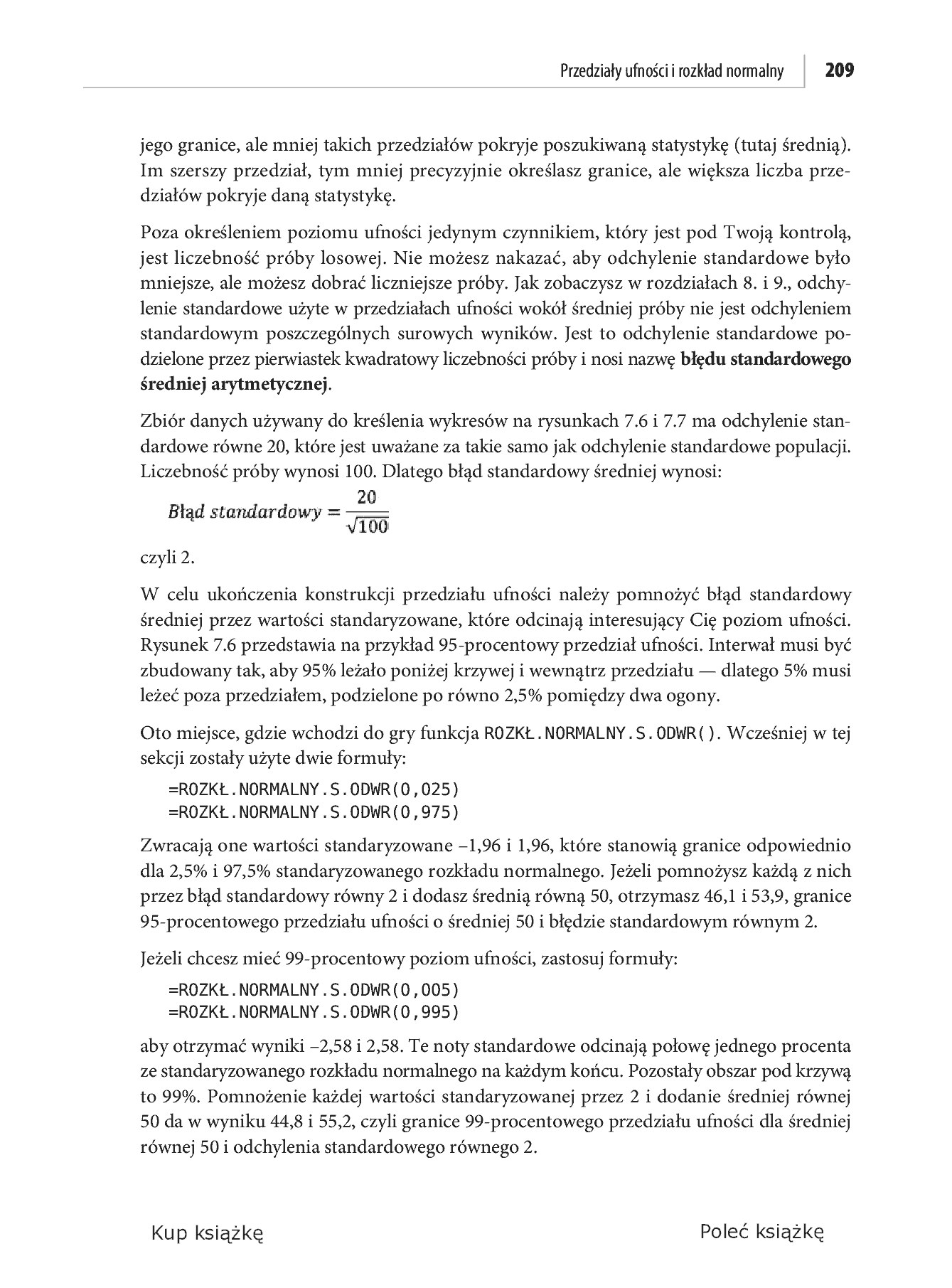 Fragment „Analiza statystyczna. Microsoft Excel 2010 PL” — strona 25 z 50