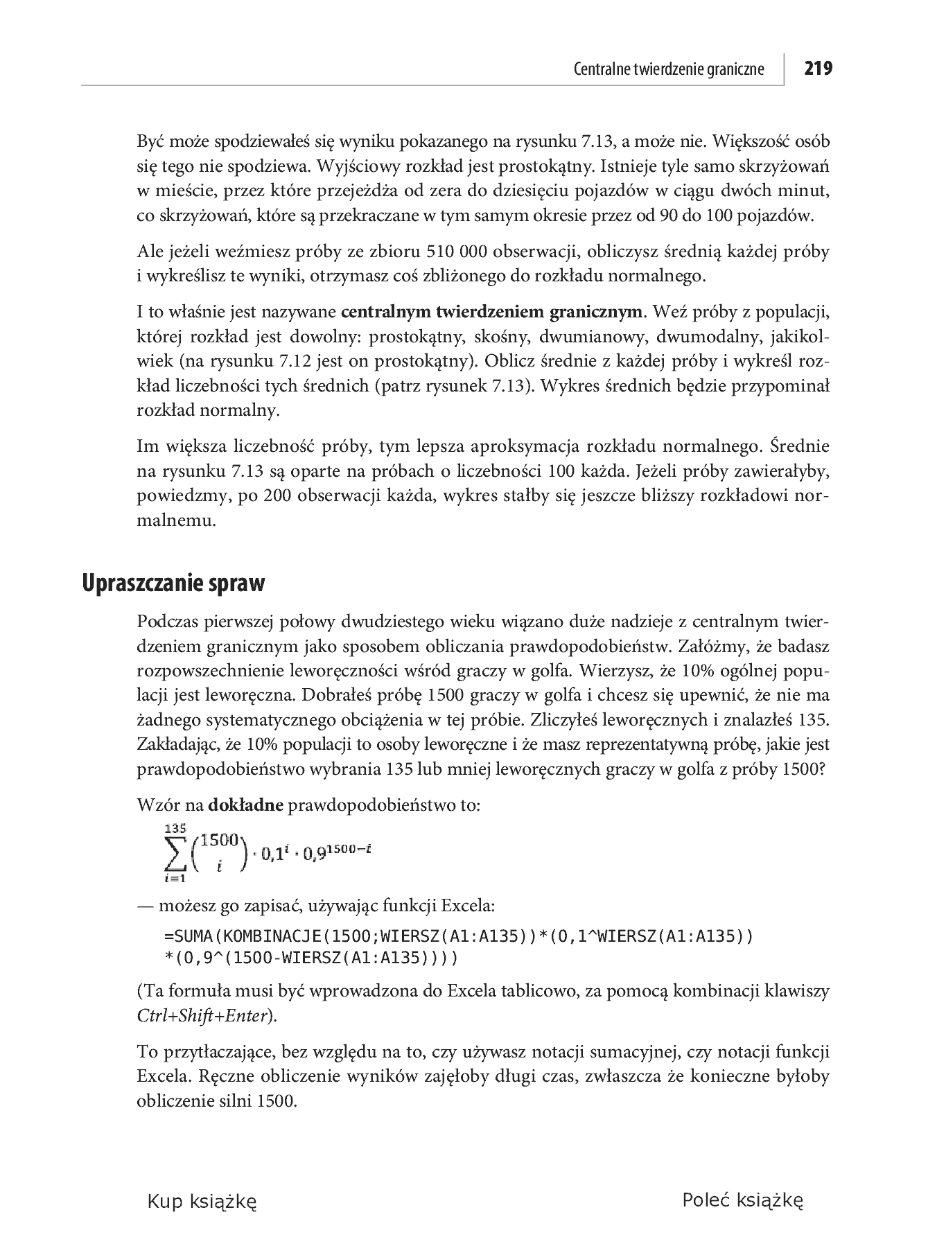 Fragment „Analiza statystyczna. Microsoft Excel 2010 PL” — strona 35 z 50