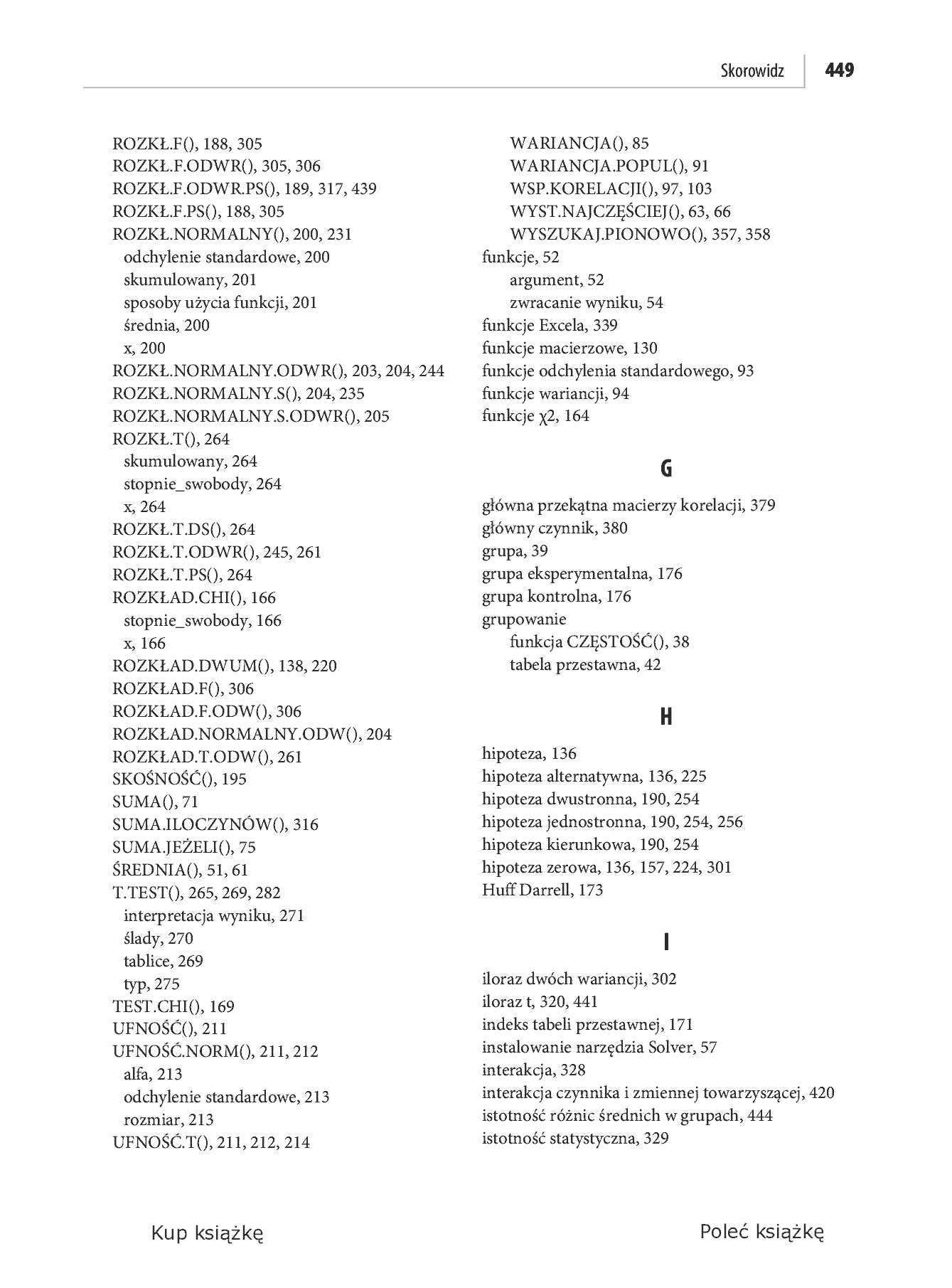 Fragment „Analiza statystyczna. Microsoft Excel 2010 PL” — strona 41 z 50