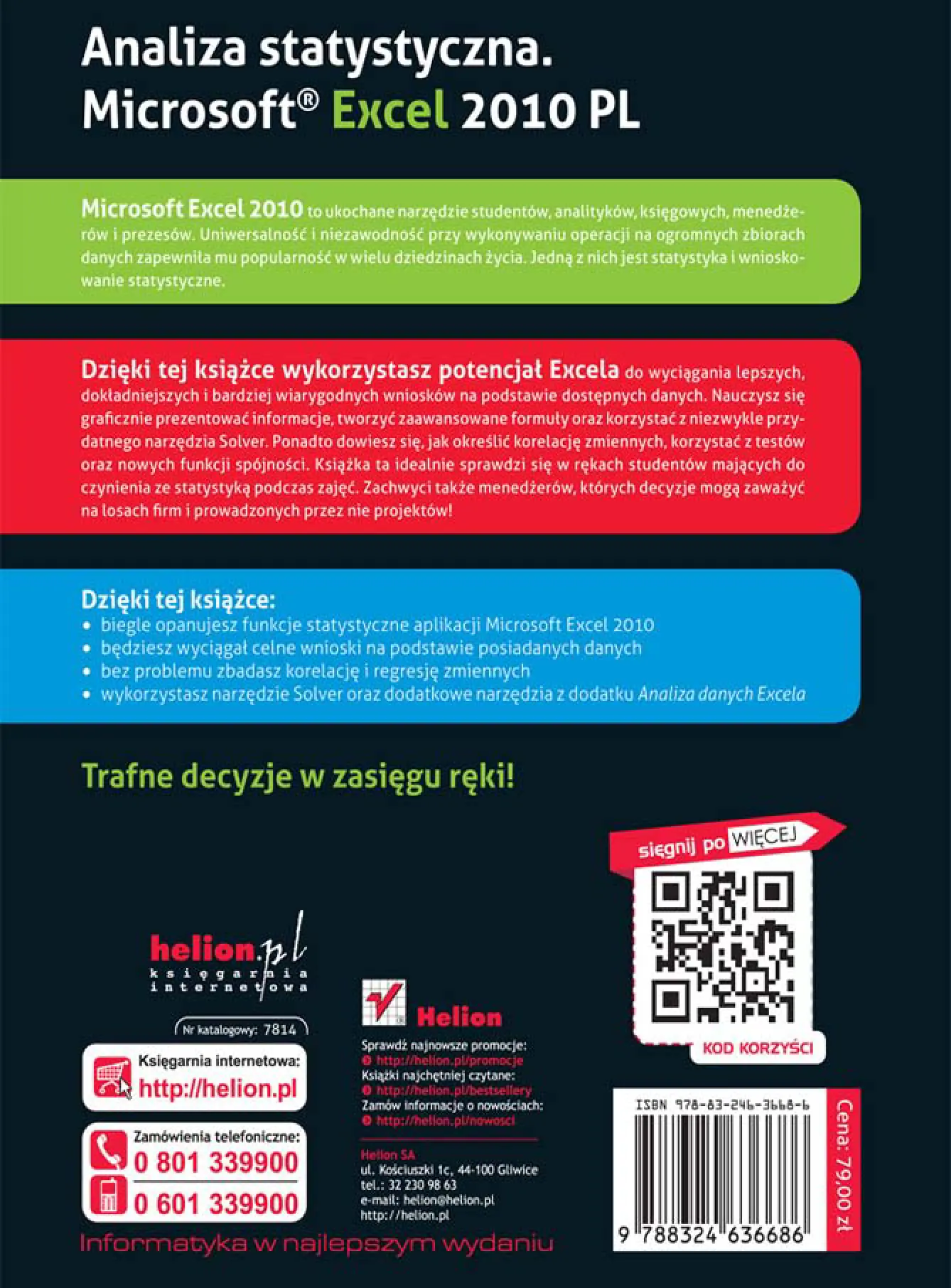 Fragment „Analiza statystyczna. Microsoft Excel 2010 PL” — strona 50 z 50