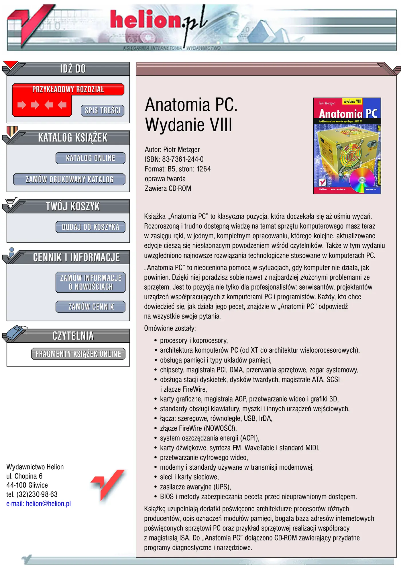 Fragment „Anatomia PC. Wydanie VIII” — strona 1 z 40